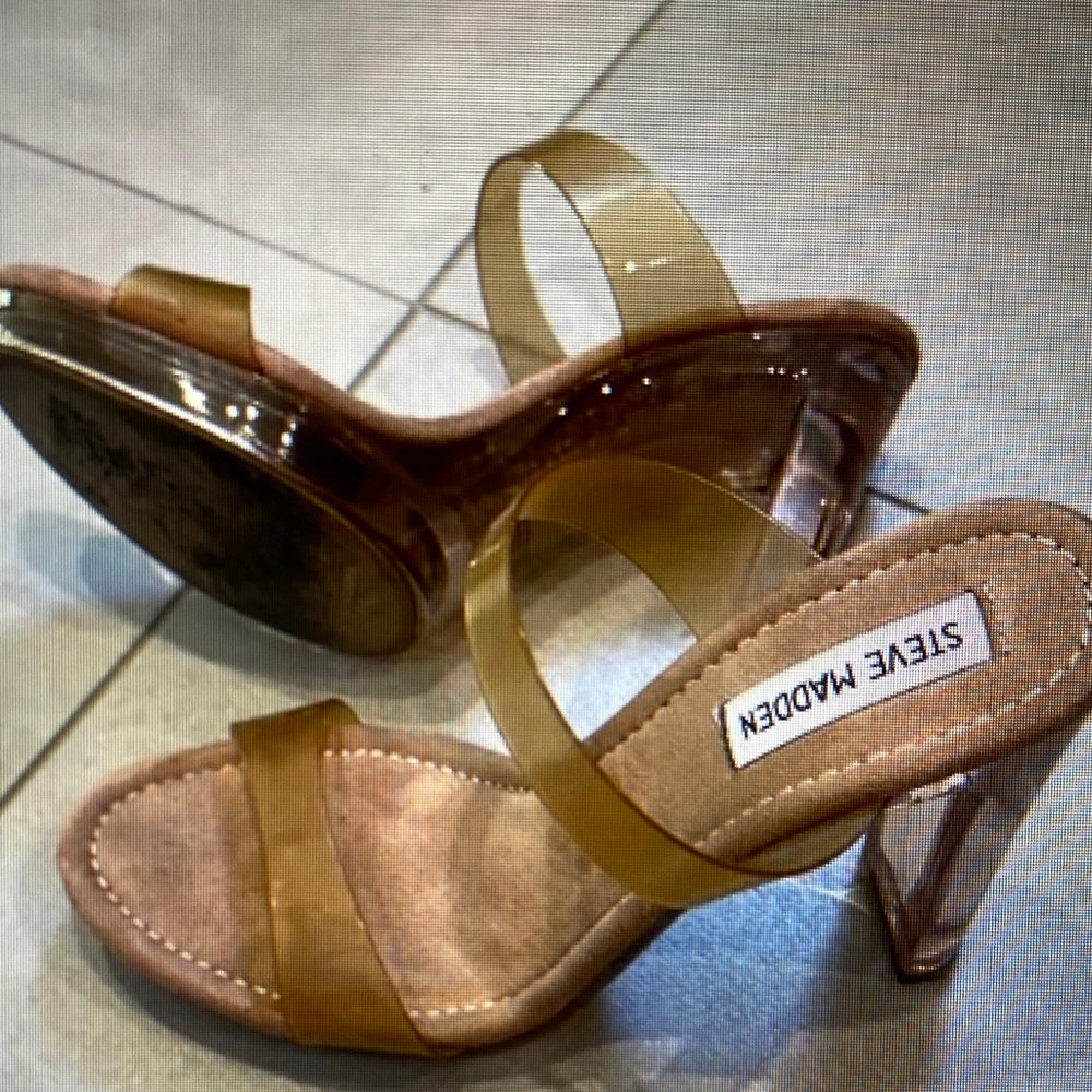 Steve Madden Women's Gold Strappy Heels